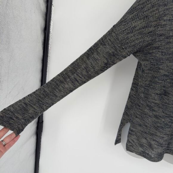 Feel The Piece Terre Jacobs Open Knit Sweater O/S Gray Linen‎ Blend Boho - Picture 2 of 8